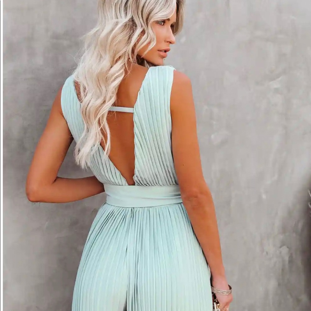 Wide Leg Belted Jumpsuit
